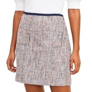 NWT Ann Taylor LOFT Multicolor Tweed Skirt Sz 6